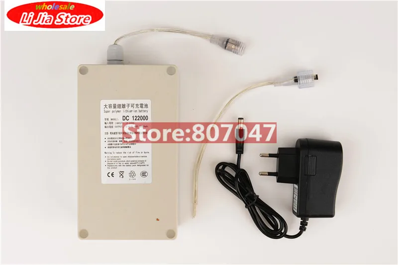 Waterproof DC 12V 20000mah Capacity Rechargeable Li-ion Battery Durable Use Battery Charger for CCTV Camera Battery High Quality