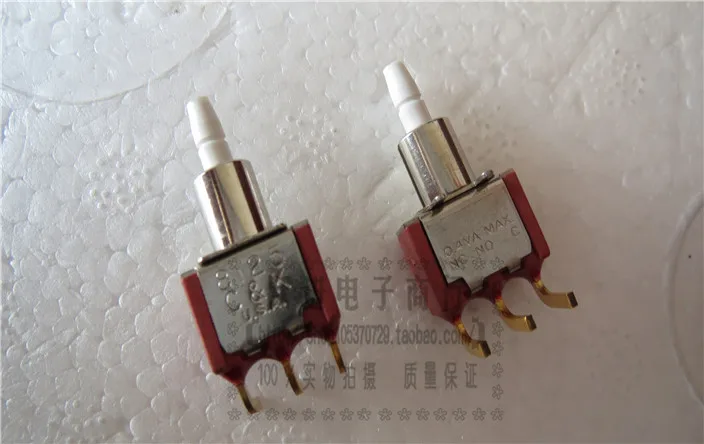 

Imported 8125 Button Push Button Switch 0.4VA Gold Plated 3 Foot Bend Reset Switch Original