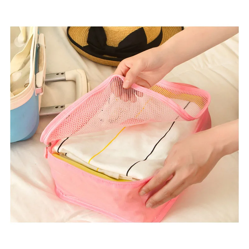 New Travel Accessories Bag 6 Pcs/Set Packing Cubes Polyester Bags For Clothes Luggage Packing Organizers Bag