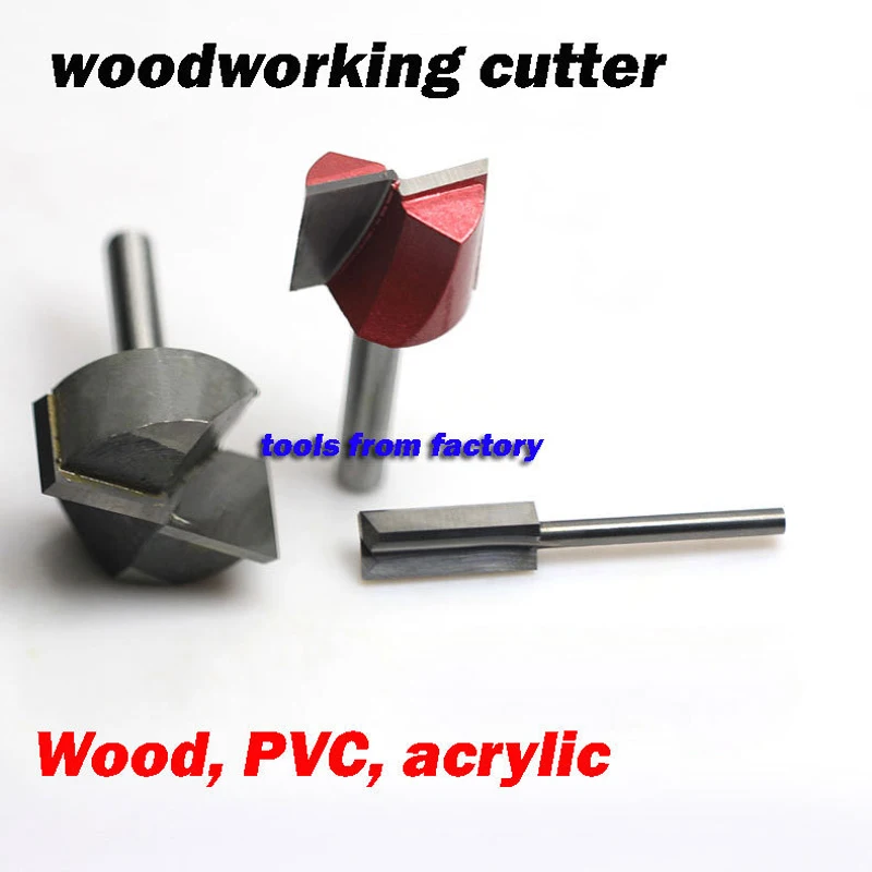 1Pc 6*30 Houtbewerking Frees Cnc Carving Gereedschap Hout Router Bits