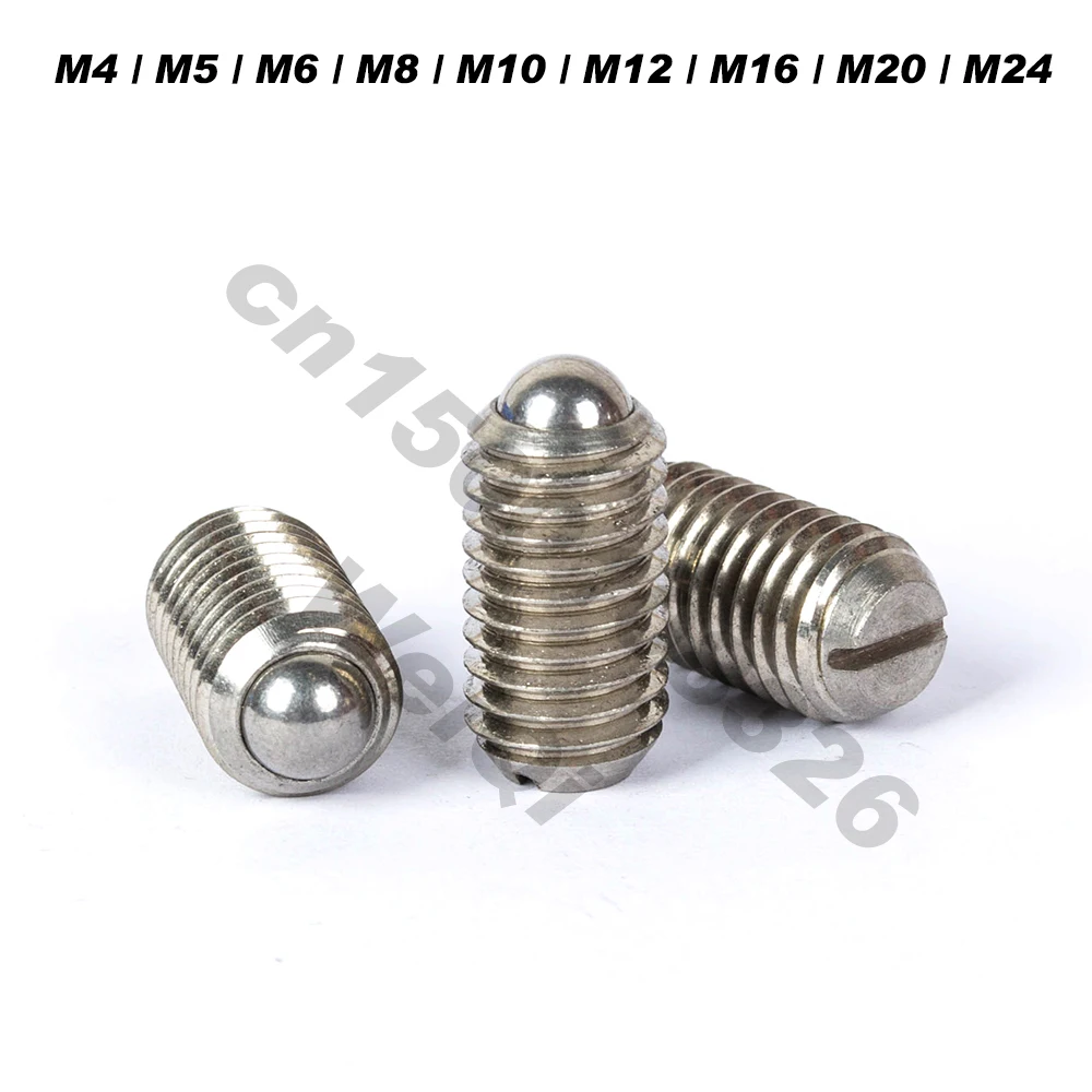 Bal Plunjers, Lente Vlekken, 304 Roestvrij Staal, Lock Lente Schroef, Slot, m4 M5 M6 M8 M10 M12 M24
