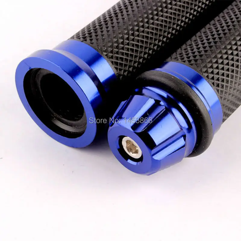 Blue Motorcycle Aluminum Rubber GEL 7/8\