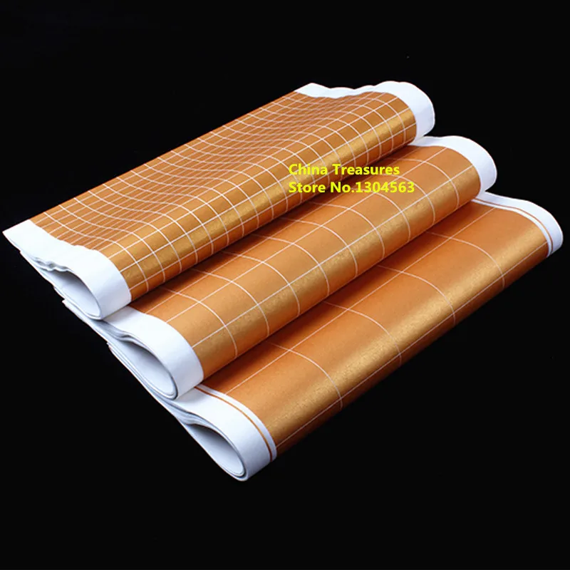 

10sheets/lot,34cm*138cm,Chinese Xuan Paper Check Rice Paper Calligraphy Writing Shu Xuan