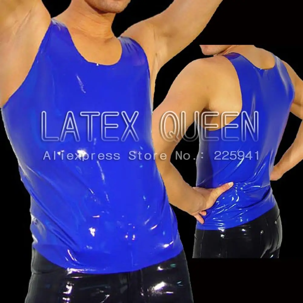 latex vest waistcoat for man rubber male wholesales