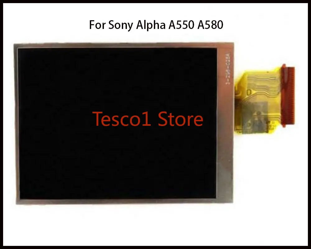 شاشة LCD بإضاءة خلفية لسوني Alpha A550 A580 ، قطع غيار كاميرا ، جديد