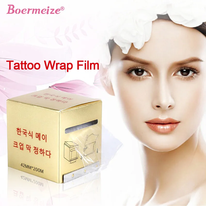 

Tattoo Wrap Film 3Pcs 42MM*200M Preservative Film Cover Eyebrow Permanent Makeup Lip Liner Microblading Supplies Accessories