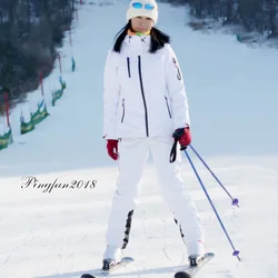 Traje de chaqueta y pantalones de esquí para hombres y mujeres, a prueba de viento, impermeable, cálido, nieve, esquí, snowboard, mujer, alta calidad, Wint