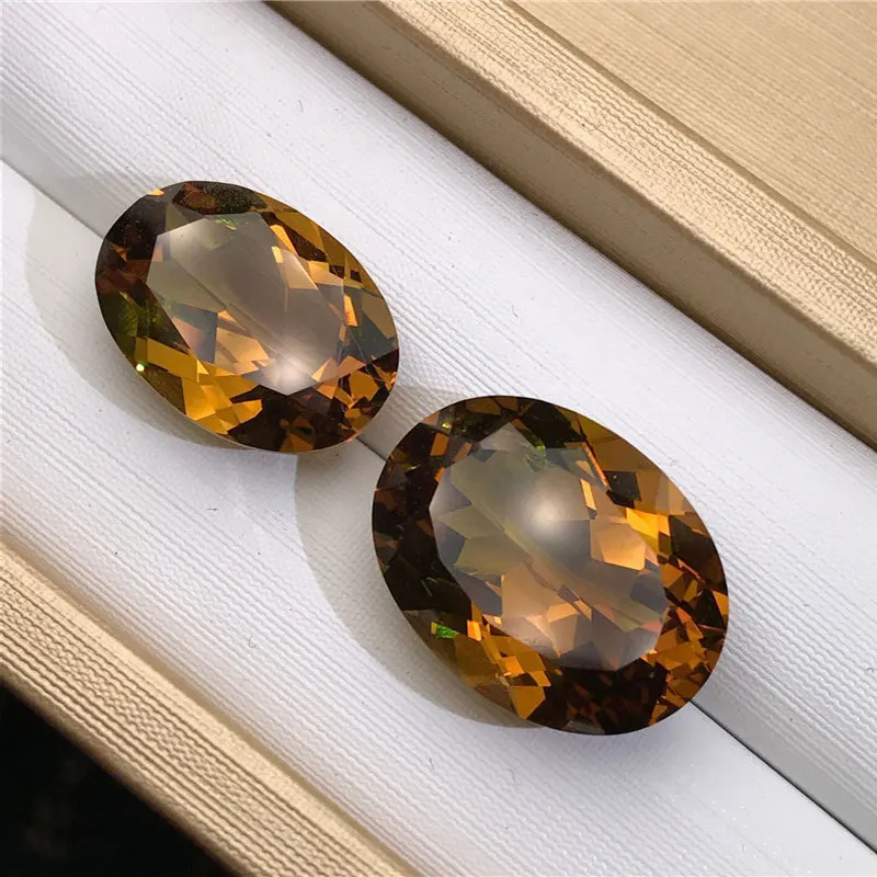 CSJ Created Diaspore Zultanite Oval Cut Loose Gemstone Sultanite For Diy Fine Jewelry 925 Silver Mounting  Color Change Stone