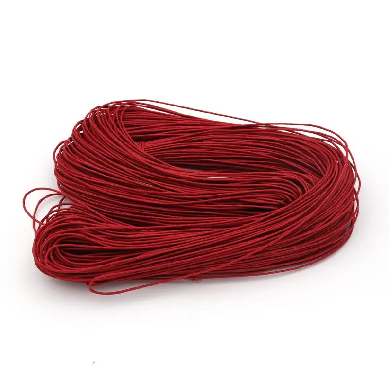 10 Meter 1mm Waxed Cotton Beading Cord Rope Threads For Making Bracelet Necklace Jewelry Decorative Handcraft Accessories