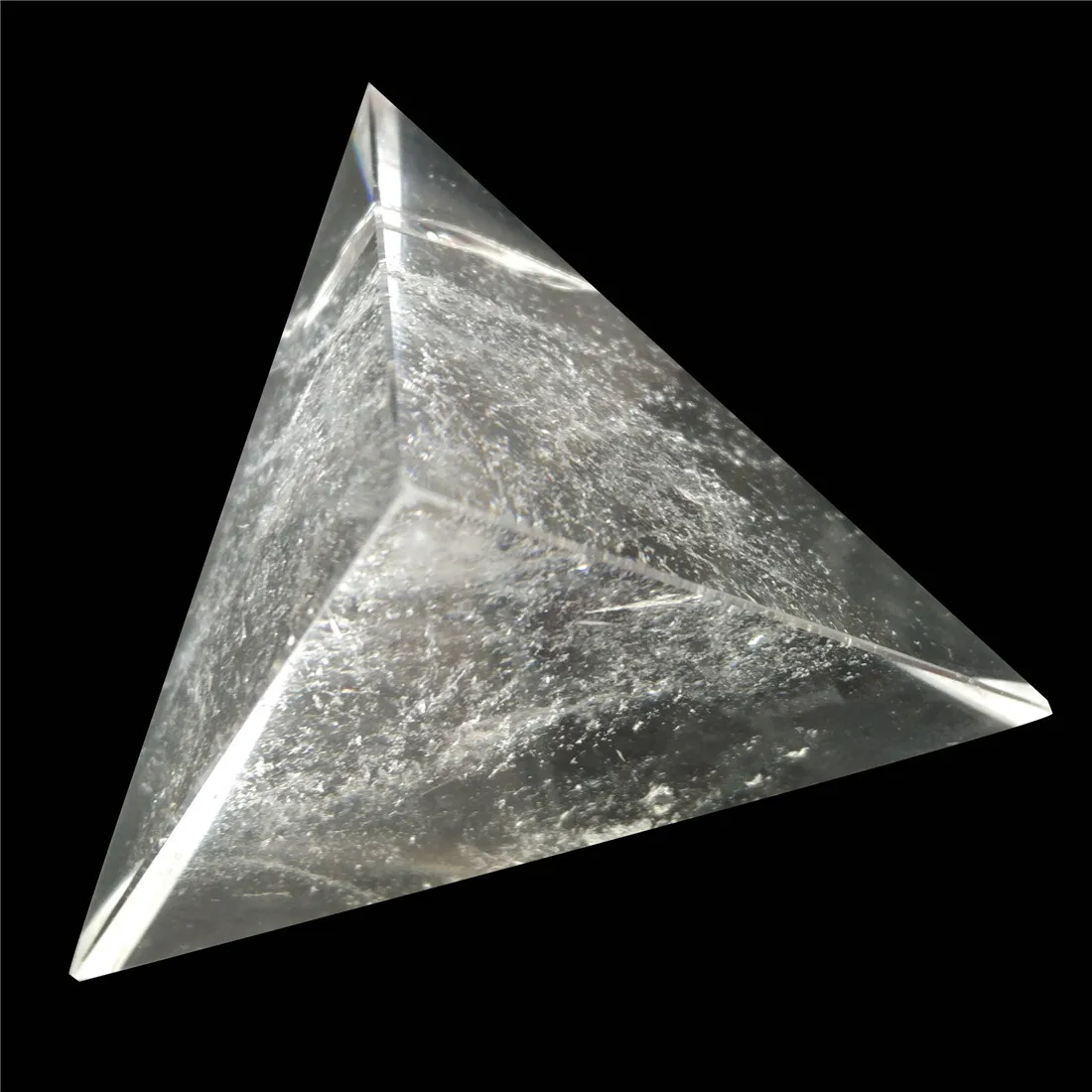 Tetrahedron Clear Crystal Pyramid Natural Quartz Pyramide Wicca Cristal Islande Pierre Naturelle Cristaux Healing Home Decor.