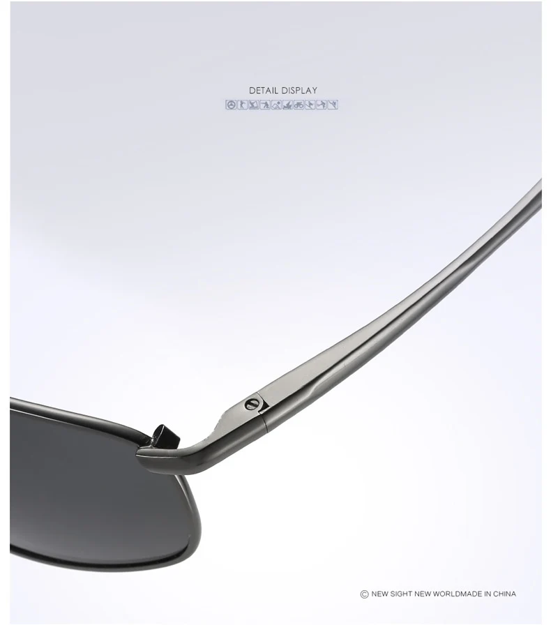 CoolPandas 2026 Polarisierte Sonnenbrille für Herren, Markendesigner-Sonnenbrille mit Kleinen Gläsern, Herren-Fahrerbrille, UV400-Schutz – Detail 11