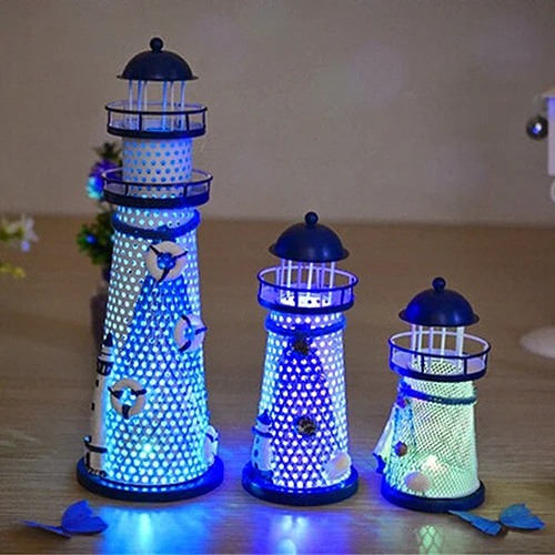 House Home Ornament Furnishing Maritime Crafts Beacon Decoration Lighthouse Nautical Lighthouse Desktop Decorations Beacon Tower