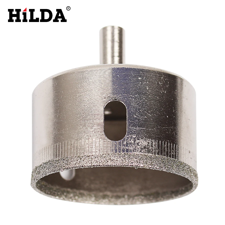 HILDA 10PCS/set 8-50mm Diamond Coated Core Hole Saw Drill Bits Tool Cutter For Tiles Marble Glass Granite Drilling Best Price