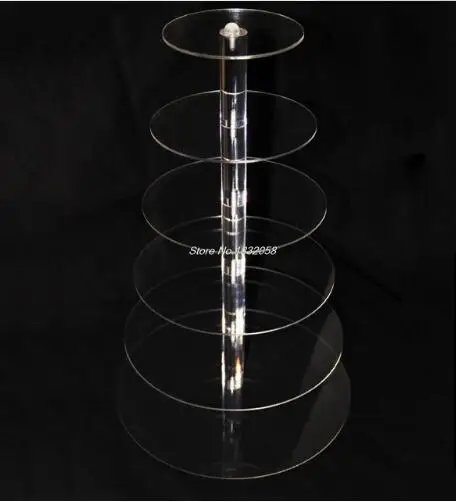 

Manufacturers selling new 6 tier cake Wedding acrylic birthday cake decorations acrylic cupcake stand decoration