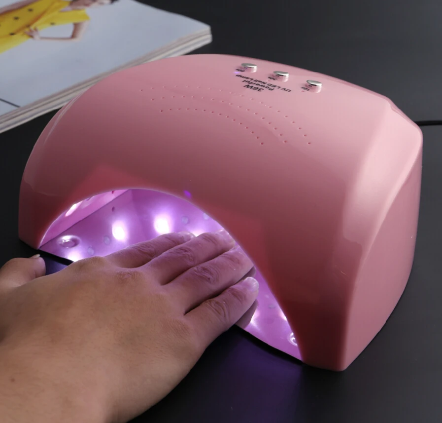 Auto Sensor 36W UV LED Nail Dryer Lamp Beauty Salon Professional Nail Gel Curing Polish Quick Dry Nail Art Tool EU/AU/US/UK Plug