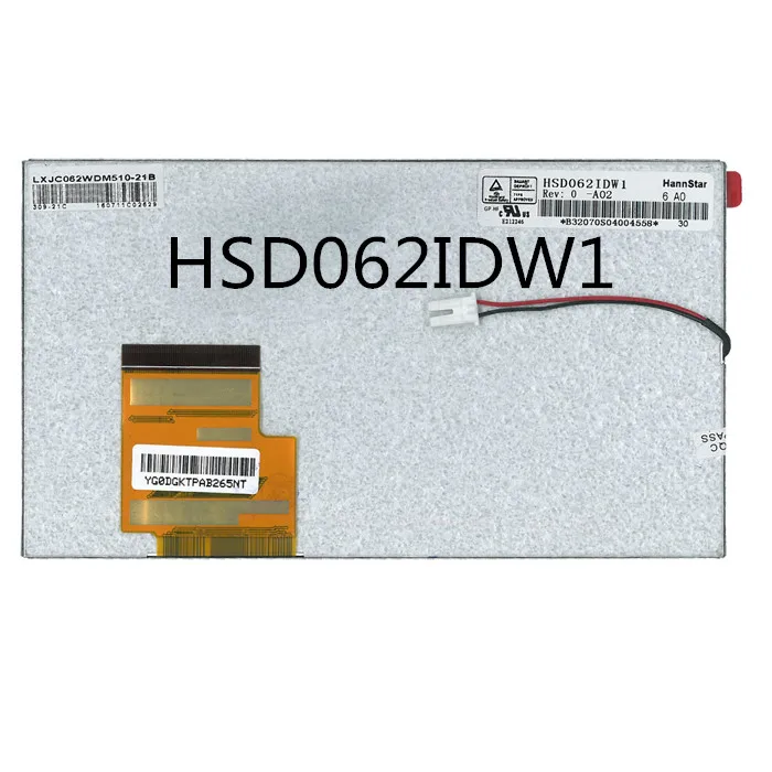 

6.2 inch LCD screen with touch screen HSD062IDW1 A20 800*480 60 pin 155*88 MM