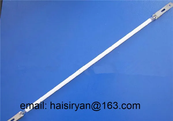 customized 500w 350mm far Single tube Electric halogen IR quartz glass heater pipes