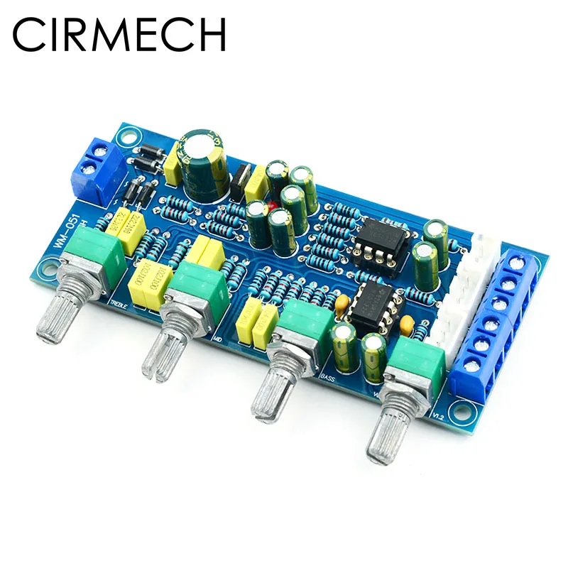 CIRMECH 2019 NE5532 OP-AMP HIFI Amplifier Preamplifier Volume Tone EQ Control Board Electronic kit