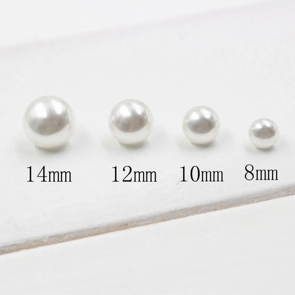 Dobrej jakości 8/10/12/14mm Pearl sweter z guzikami płaszcz przyciski dekoracyjne akcesoria DIY 10 sztuk/partia ZZ-0001