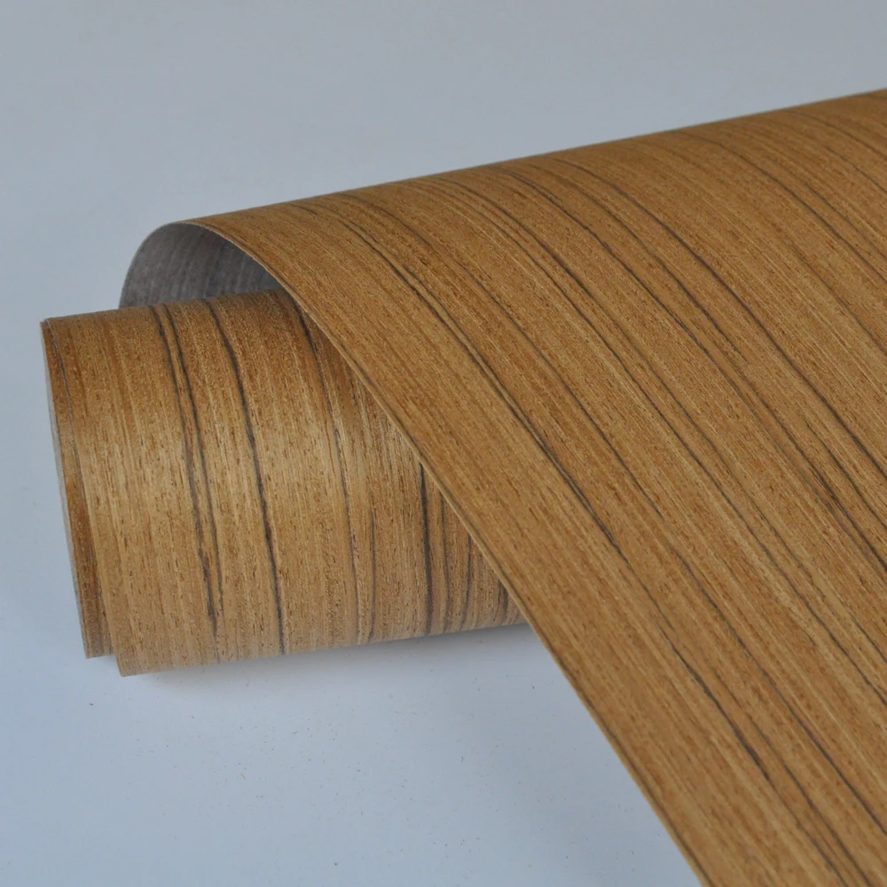Teak Engineered Holz Furnier mit Fleece Backer