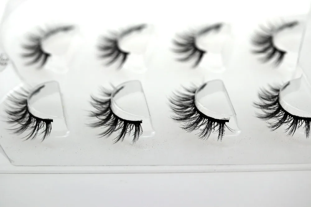 HBZGTLAD Sexy 100% Handmade 3D mink hair Beauty Thick Long False Mink Eyelashes Fake Eye Lashes Eyelash High Quality 07