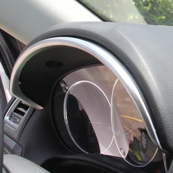 AX Chrome Inner Dashboard Instrument Gauge Panel Cover Trim Garnish Strip Decoration For Mazda Cx-5 Cx5 2012 2013 2014 2015 2016