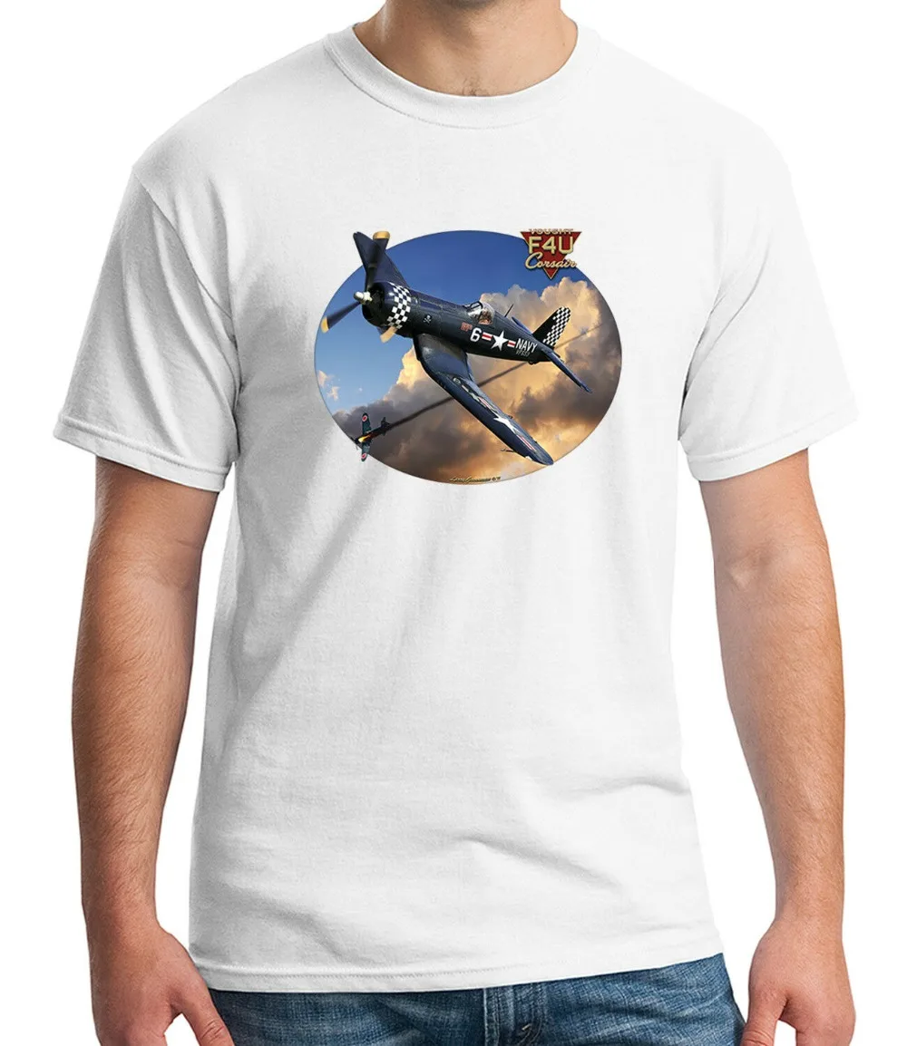 Vought F4U Corsair Adult'S T-Shirt American Fighter New 2019 Men Casual Letter Printed Top Quality Printed T Shirts