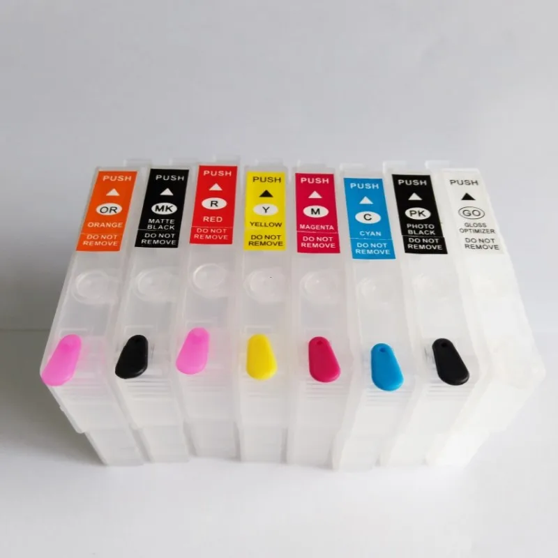 T3240-T3249 P400 Refillable ink cartridge for Epson SureColor P400 with ARC,1 Set, 8 PCS