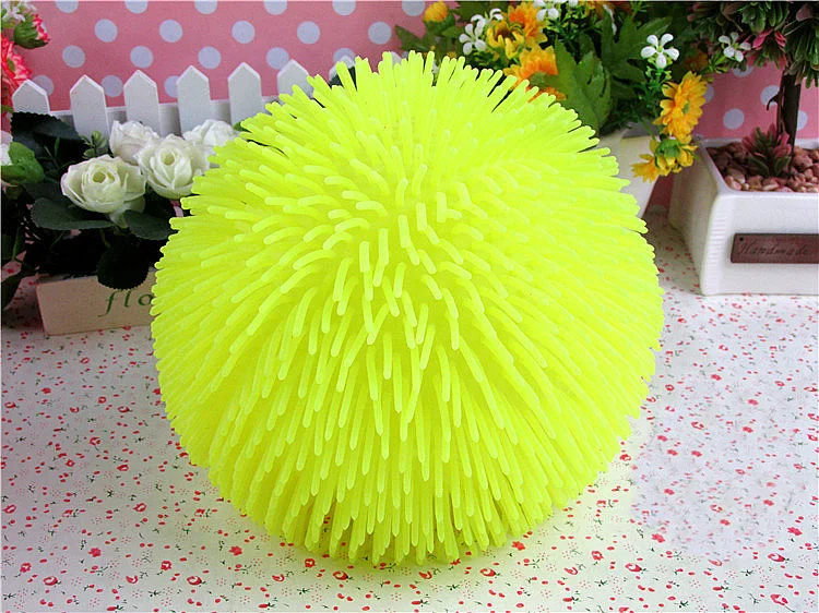 All Densely Hairy Vent Ball Light Flash Ball Children\'s Software To Vent Toys soft toy with light Luminous ball