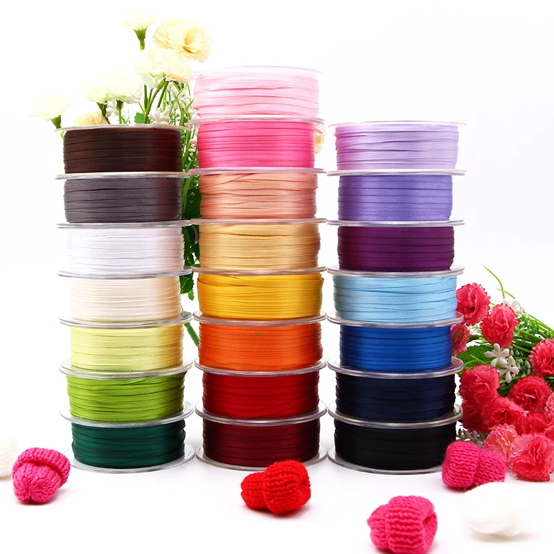 Double Face Side Polyester Satin Ribbon Wedding Party Gift Christmas  Decoration DIY Ribbons(3/6/10/25/40mm)