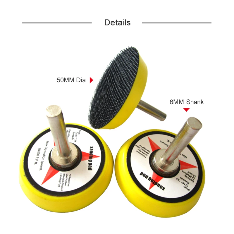 2Inch 50 Mm Backup Schuren Pad Klittenband Sander Backing Pad Hand Schuurblok Voor Polijsten & Slijpen schurende Power Tools