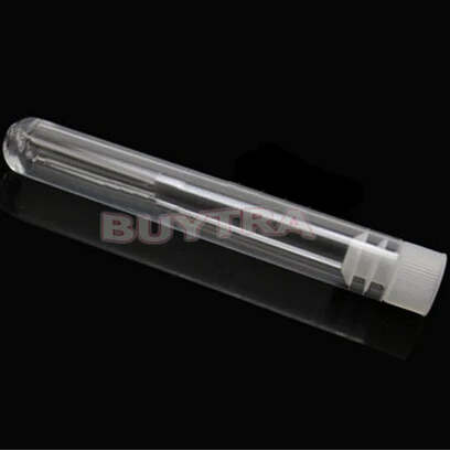 10 Pcs/set Plastic Test Tube With plug 12x75mm Clear Like Glass Wedding Favor Tubes Party Favour