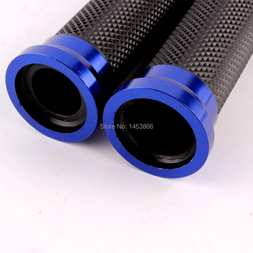 Blue Motorcycle Aluminum Rubber GEL 7/8\