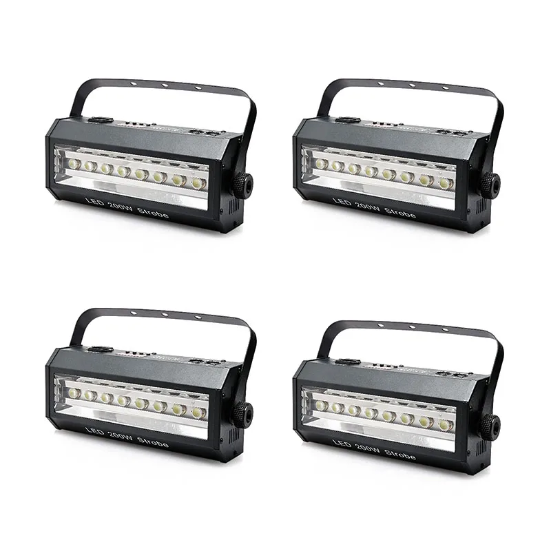 

4pcs/lot Led 200W Strobe Light For Party Disco DJ Bar Light Show stroboscope 200W Strong Flash Light With DHL FEDEX shipping