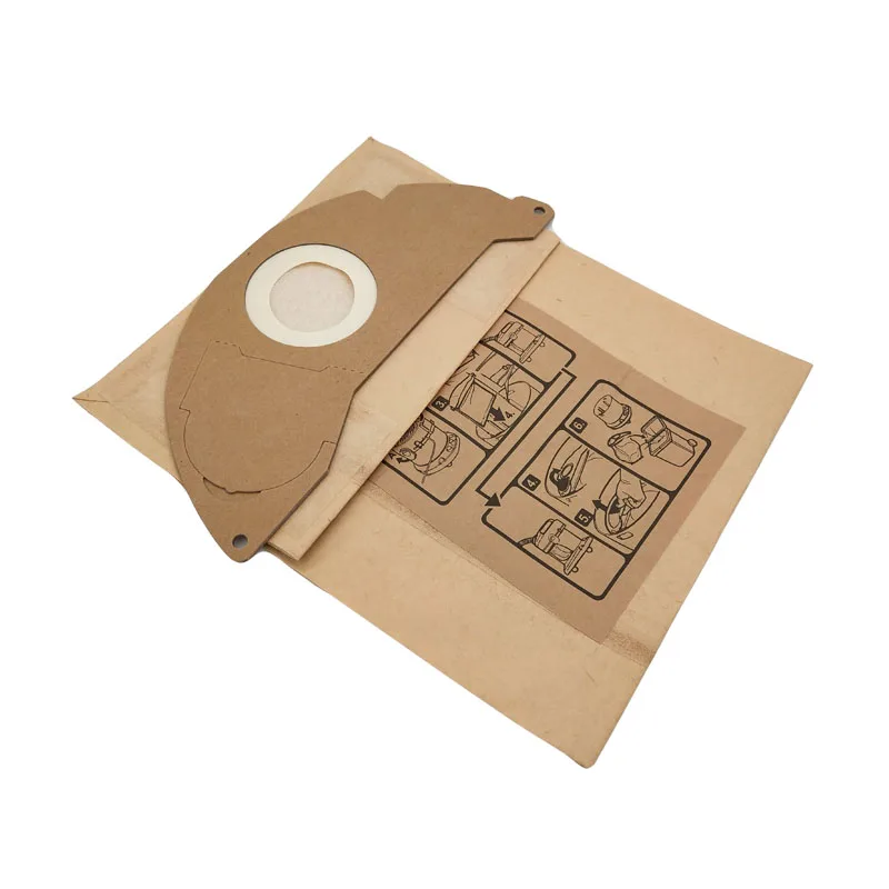 10 pcs/lot Vacuum Dust Paper Bag dust bags Dust Collection Bags for Karcher WD2250 A2004 A2054 MV2 vacuum cleaner accessories