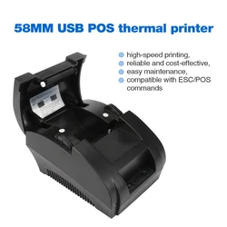 5890T 58mm USB Thermal Receipt Printer AND 1809DD Bluetooth  Thermal Receipt Printer POS Printer for Restaurant Supermarket