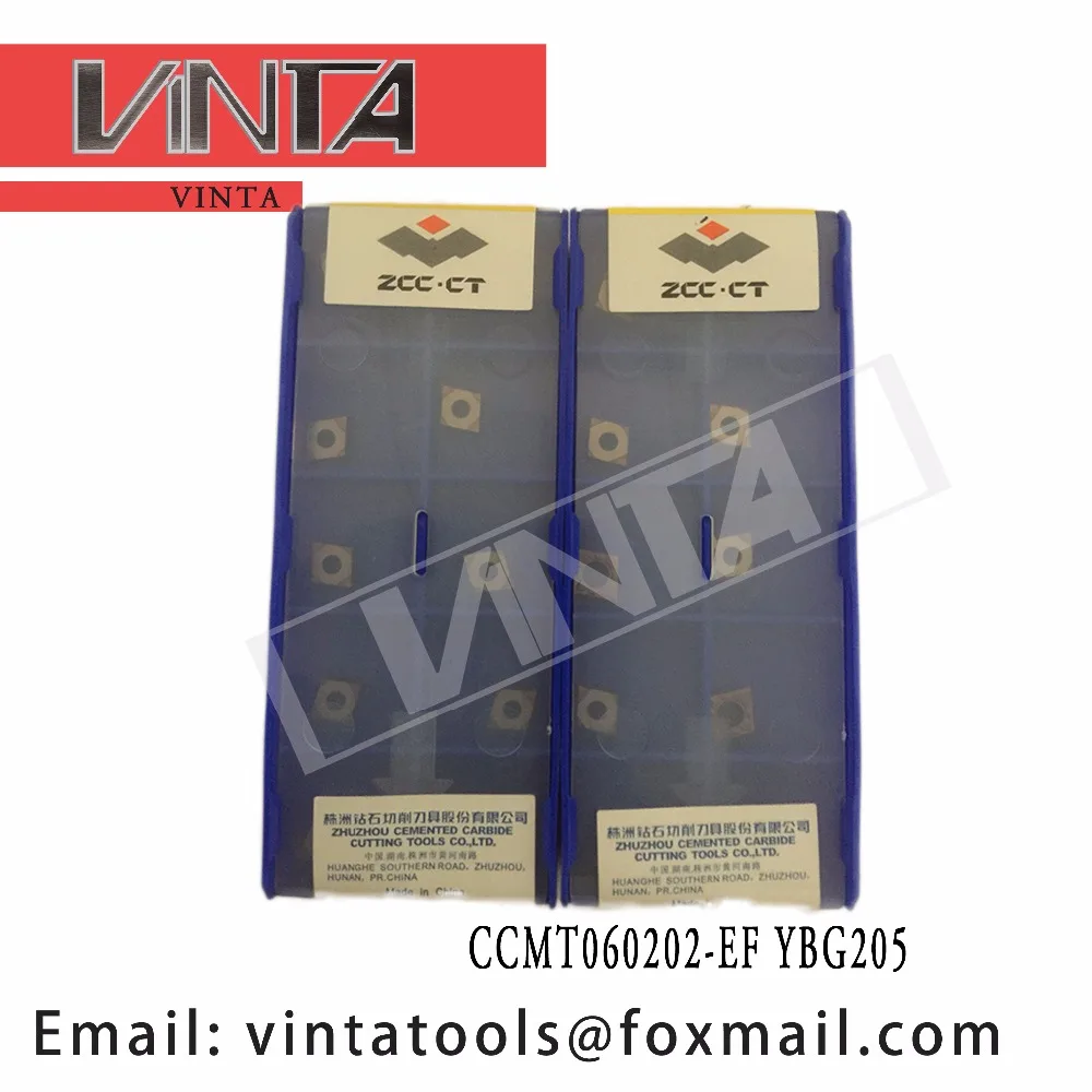 high quality 10pcs/lots YBG205 YBG202 YBM153 CCMT060202-EF cnc carbide turning inserts