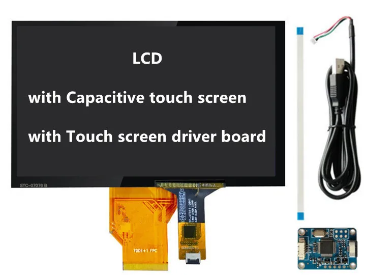 7 inch LCD Screen Touch Screen AT070TN90 V.1 AT070TN90 V.X 20000938-00 Resistance Capacitive Digitizer With Driver Board