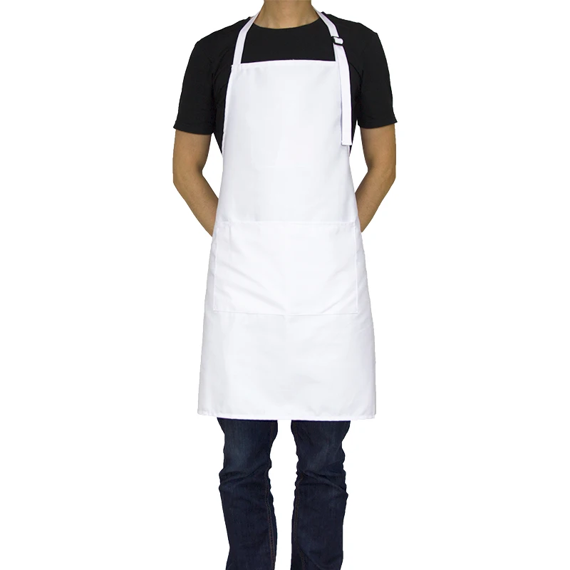 

KEFEI New Lady Women White Manufacturer Cleanroom Chef Pattern Cotton Kitchen Apron Custom Pinafore