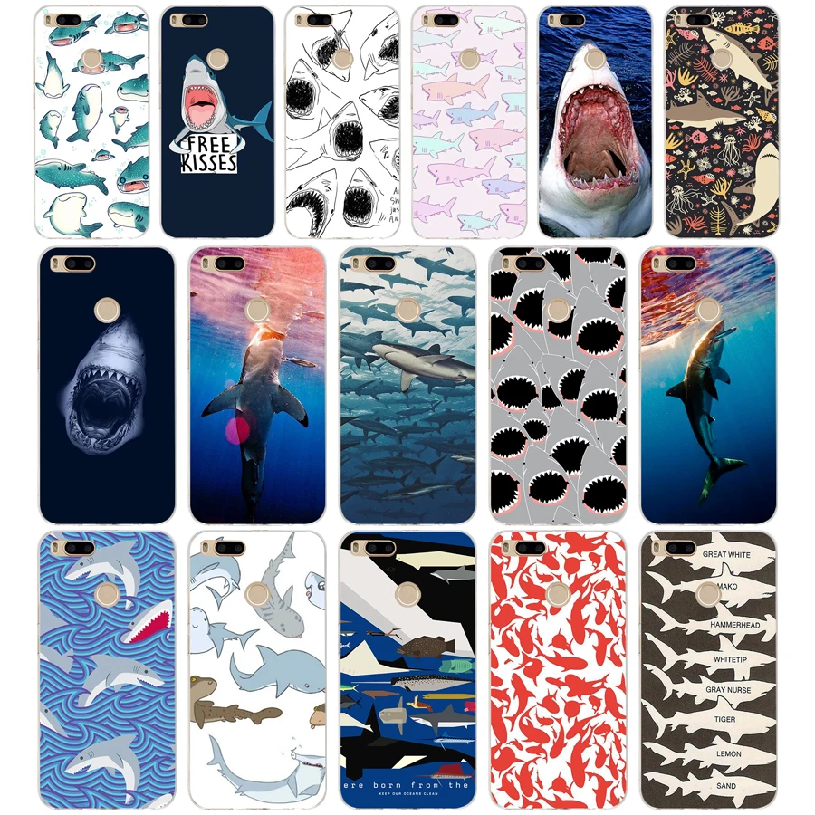 163SD   ocean Whale Sharks fish Soft Silicone Tpu Cover phone Case for xiaomi redmi 4A 4X note 4 4x mi A1 A2 lite