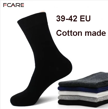 

Fcare 10PCS=5 pairs mens dress socks 39,40,41,42 black white business dress socks calcetines men cotton socks