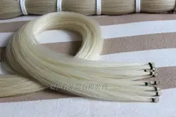 30 hanks natural white Mongolia horsetail violin viola cello bow hair