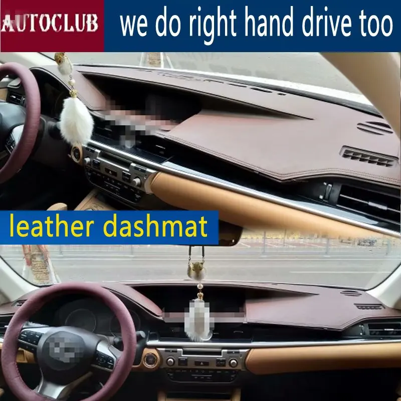 

Для Lexus ES200 ES250 ES300H ES350 2013-2018 кожаный коврик для приборной панели, автомобильный коврик, коврик для приборной панели, солнцезащитный козырек, ковер 2014 2015