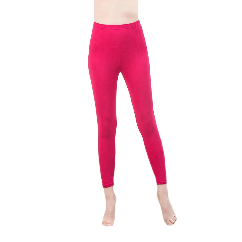 INDJXND Màu Huỳnh Quang Quần Legging Nữ Thun Quần Legging Thun Nhiều Màu Sáng Bóng Quần Leggin Quần Dài Cho Bé Gái Tập Luyện Quần Legging