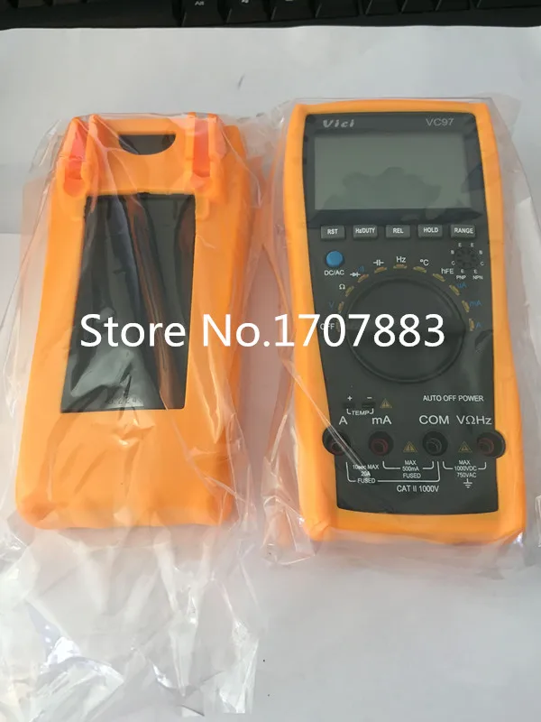 VC97 Auto Range DMM AC DC Voltmeter Capacitance Resistance Digital Multimeter Tester RCF Diode Buzz