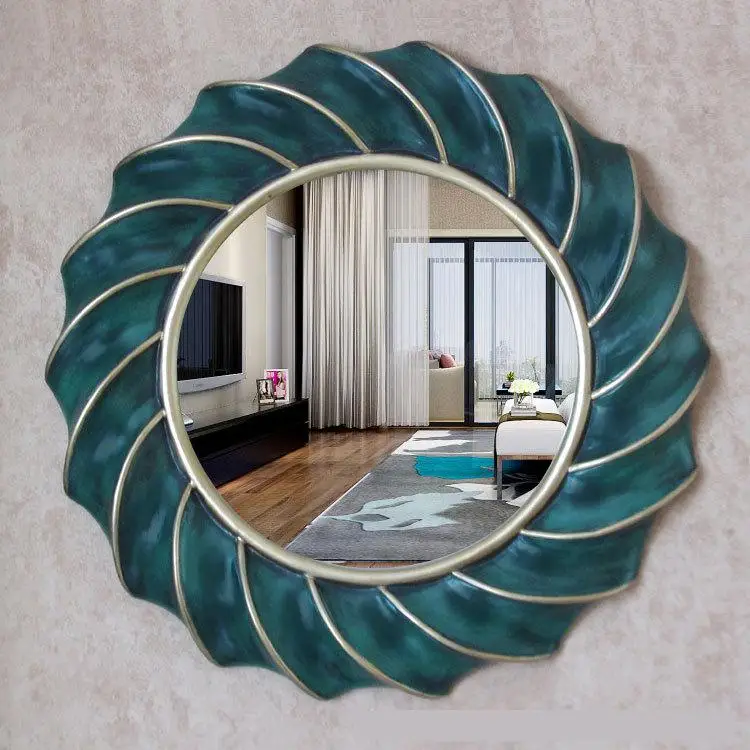 European Mirror Simple round Decorative Mirror Hanging Bathroom Mirror home antique Bath Mirror