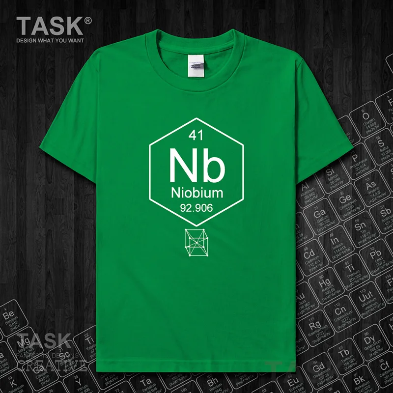 Chemical periodic table 41 Nb Chemistry clothes sweatshirt casual jerseys mens t shirt new Tops t-shirt Short sleeve sports