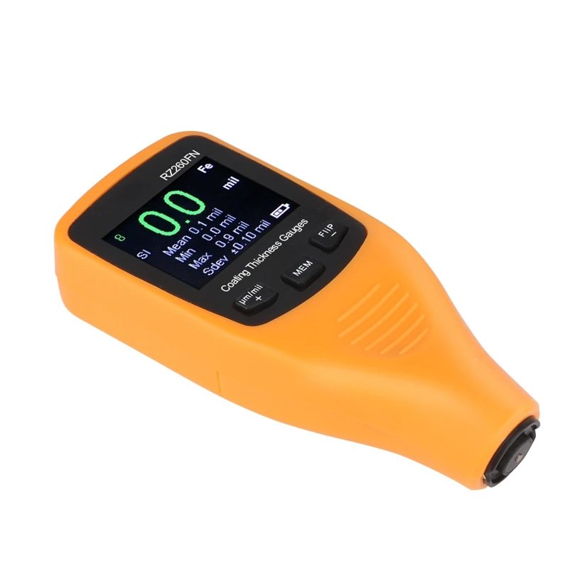 Portable Paint Thickness Gauge Car Body Tester Detailing Tool Auto Coating Thickness Gauge Car Paint Meter 50mil 1250um Tester