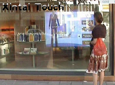 43 inch Interactive Touch Foil 20 points Touch screen film On Mall Shop Window Display advertising