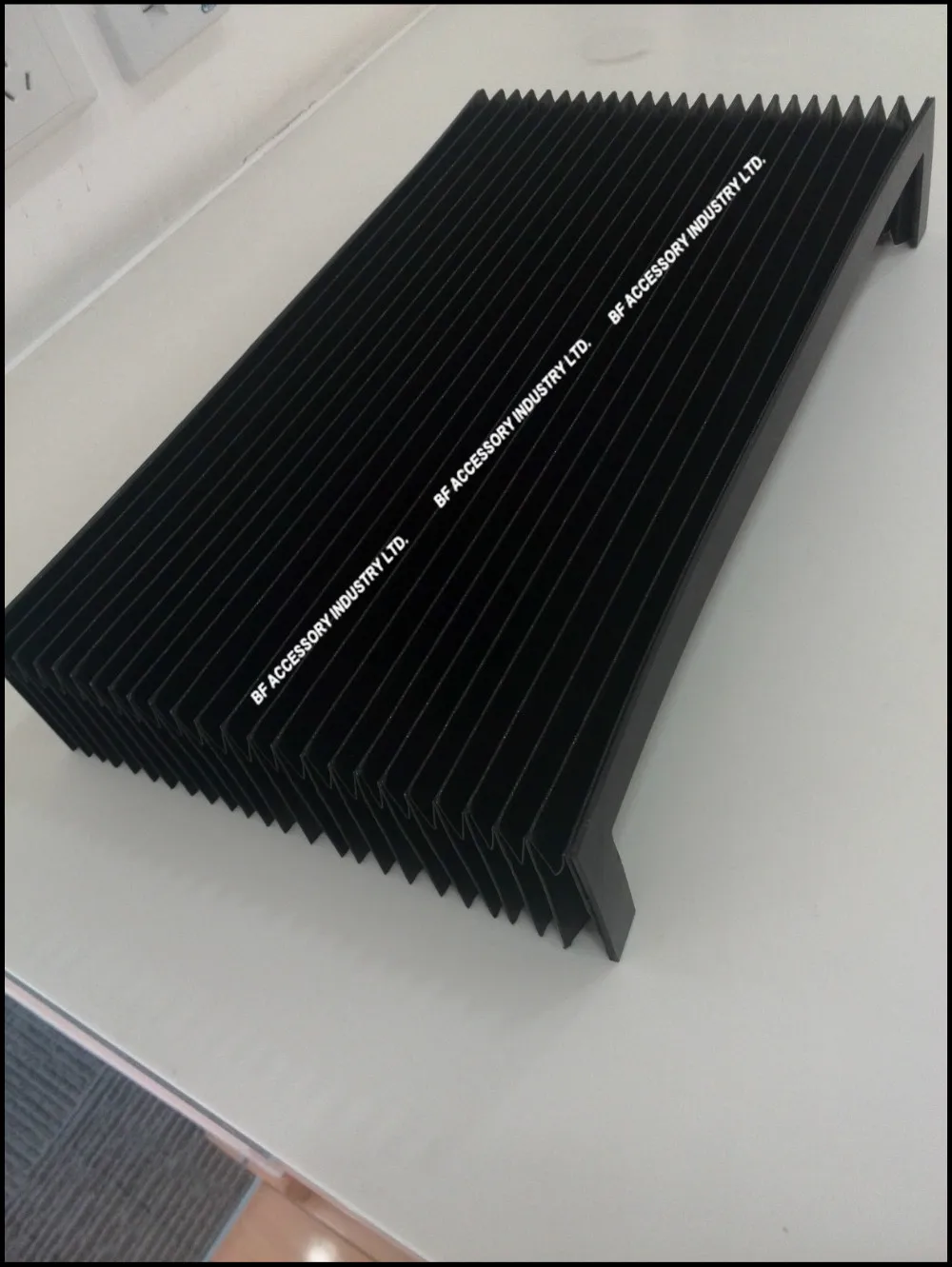 New Tri-proof nylon cloth accordion cnc machine dust cover bellows,W370mm x H60mm x Expansion 500mm